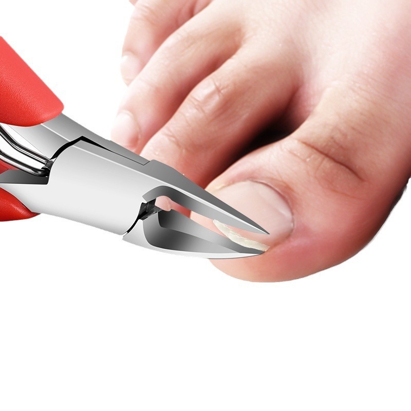 Cortar la piel muerta acero inoxidable picador de uñas grises pie pedicura nail clipper kit kit kit kit