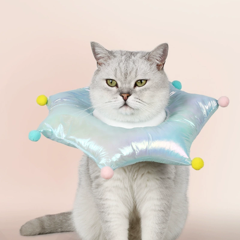 Новый милый кошачий воротник в форме клоуна кошачий воротник для домашних животных красота анти-лизать головные уборы производители оптом