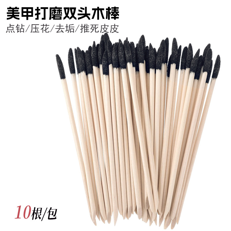 Nueva barra de madera de naranja con chorro de arena de hilo negro de dos cabezas transfronteriza