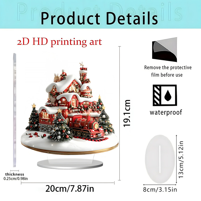 跨境新品独角兽白马和仙子2D亚克力平面立牌家居桌面装饰礼物摆件|undefined