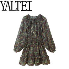 YALTEI�羳���uͨins�W�����Q Ů�b ����ɫ��ӡ���B��ȹŮ5770242