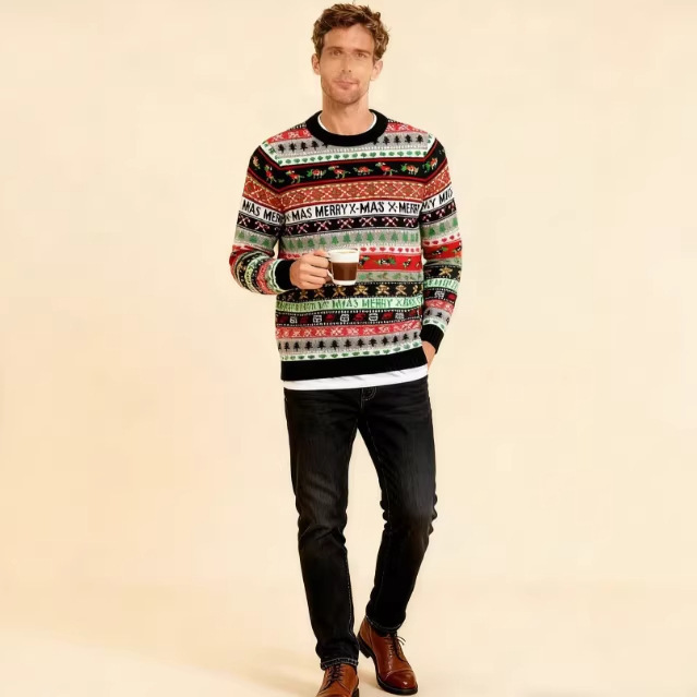 Christmas Sweaters Amazon Wish Cross-Border Exclusive Supply of Ugly Foreign Trade Clothing Ugly Christmas Sweater