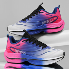 跨境大码46青少年学生碳板爆米花运动休闲鞋男鞋情侣中大童跑网鞋