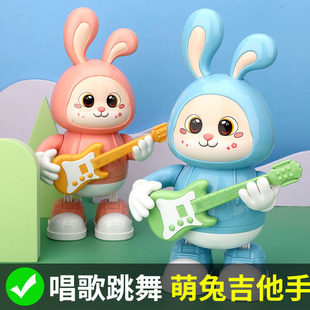 Singing and dancing net red rabbit baby toy swing electric 2 robot boys and girls 3 years old children 0-1