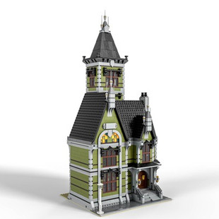 C4883 Modular Building: Haunted House with Complete Interior Structure 3723 Particle Number Gift