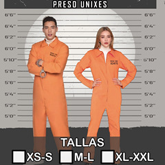 Halloween Cos Prisoner Costume Amazon Cross-border Men and Women Same Version Adult and Children Cos Prison Uniform Prisoner Uniform
