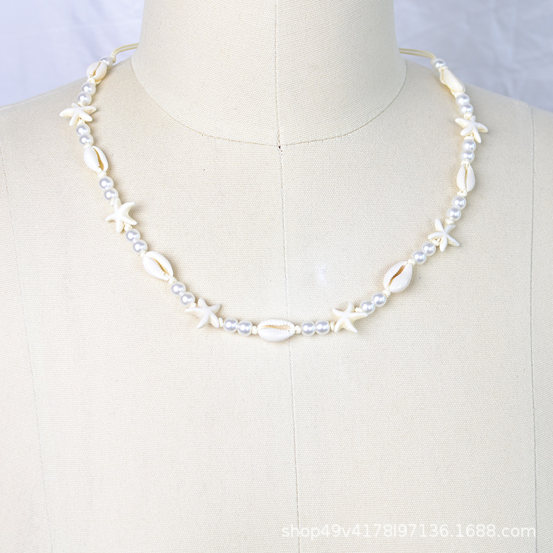 Cross-border New Natural Shell Necklace Bohemian Women's Clavicle Chain Fashion Simple All-match Necklace Jewelry