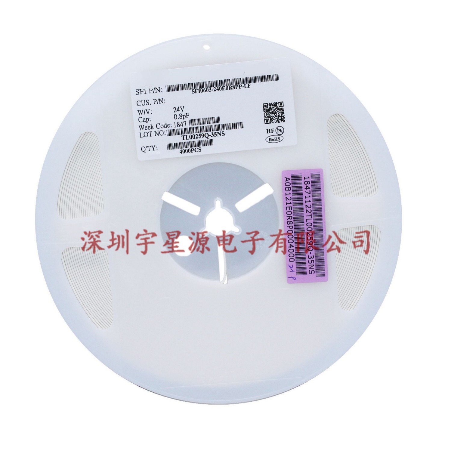 贴片压敏电阻SFI0603-240E0R8PP-LF大功率24V保护电阻器0603