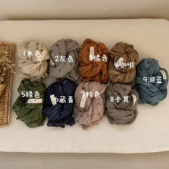 文艺复古印花腰果围巾压皱秋季名媛风防晒护颈披肩韩系风丝巾女新