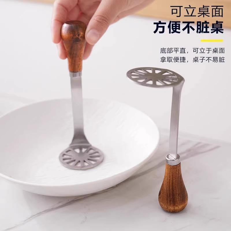 和風マッシュポテトマッシャー、ステンレス製エッグプレス、マッシュアーティファクト、家庭用ベビーフードサプリメントツール|undefined