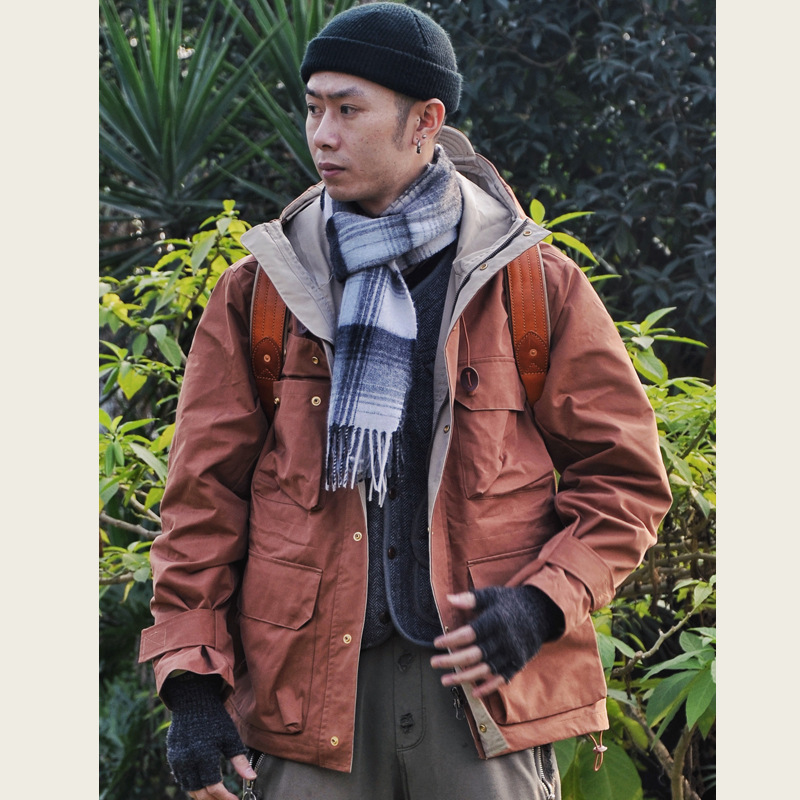 GDDQSDC chaqueta para hombres y mujeres sueltos engrosados a prueba de viento traje de Montañismo chaqueta con capucha Otoño e Invierno chaqueta de ropa de trabajo al aire libre image 4