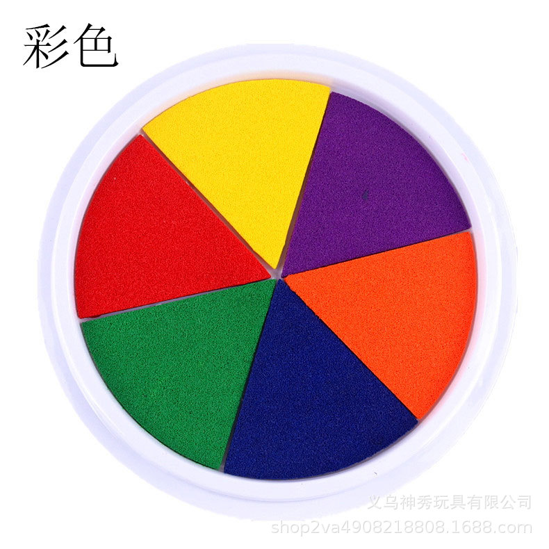 1 dedo inkpad palma pintura jardín de infantes graffiti placa grande color lavable pintura dedo pintura huella