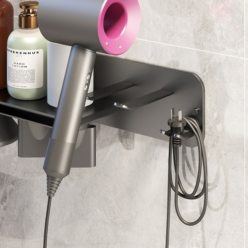 Hair dryer storage rack without punching bathroom Dyson hair dryer bracket bathroom wall-mounted hair dryer storage rack