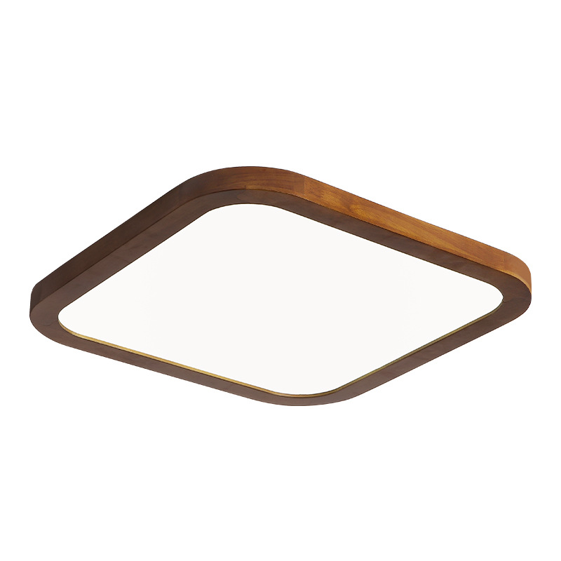 Lámpara de techo de la sala de estar de estilo antiguo América del Norte madera negra nueva luz principal de estilo chino de madera maciza paquete de lámparas 176L