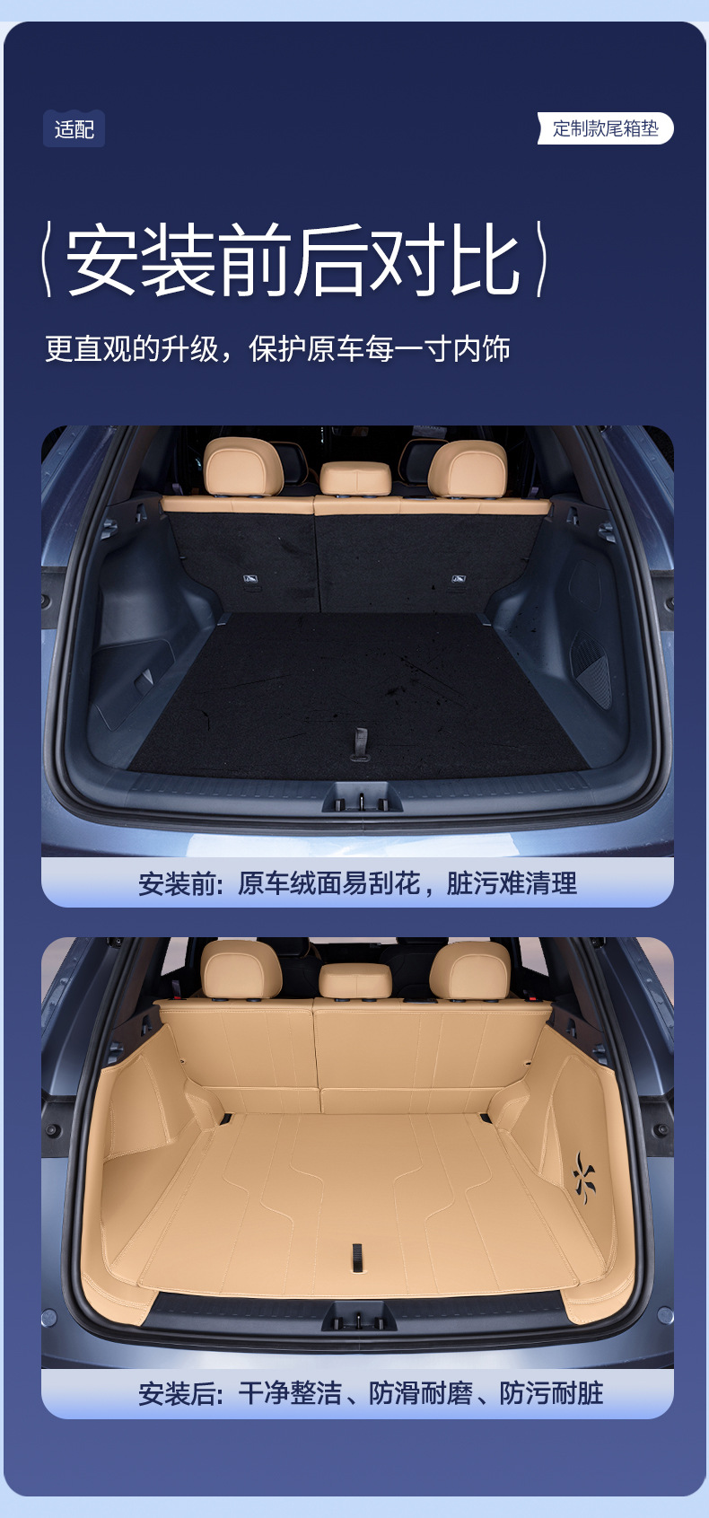 Suitable for 25 models of Starship 7, fully enclosed trunk mat, specially designed for Starship 7emi modification