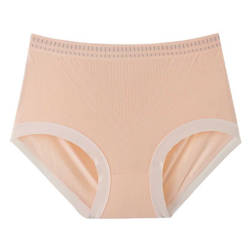 Ropa interior de las mujeres de algodón entrepierna mediados de cintura de verano delgada chica gordita triángulo pantalones cortos cabeza sin costuras niñas más ropa interior de tamaño