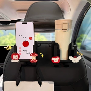 2026 New Model Car Hook Drink Cup Holder Multifunctional Storage Box for Car Seat Back Cute for Women