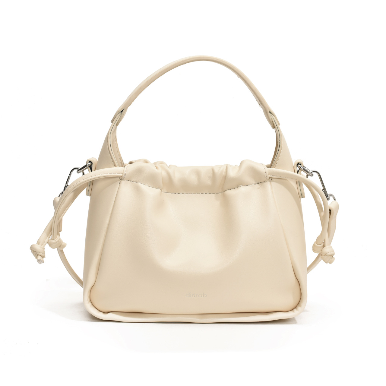 Korean version fashionable drawstring handbag for women 2024 new large capacity bucket commuting versatile shoulder_voghion.com