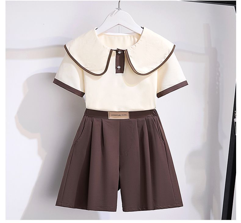 Girls' College Style Two-piece Set For Summer Leisure Outfits_voghion.com