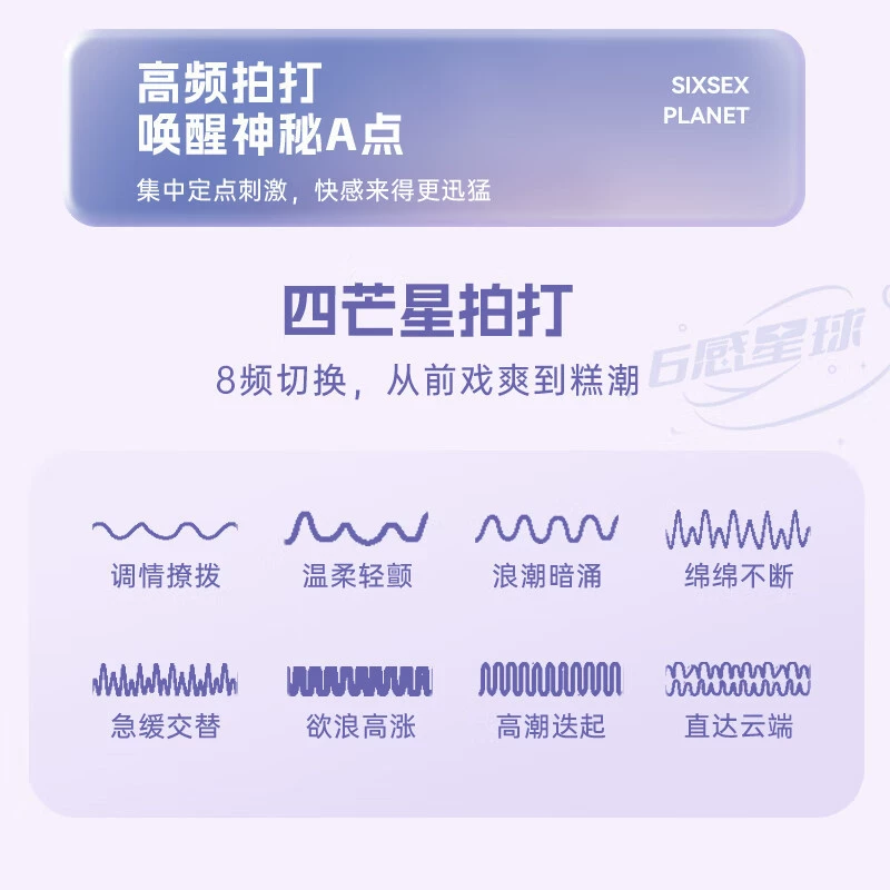 Вибратор многофункциональный 6th Sense 6 Senses Planet Xingli, для взрослых, отельный вариант доставки