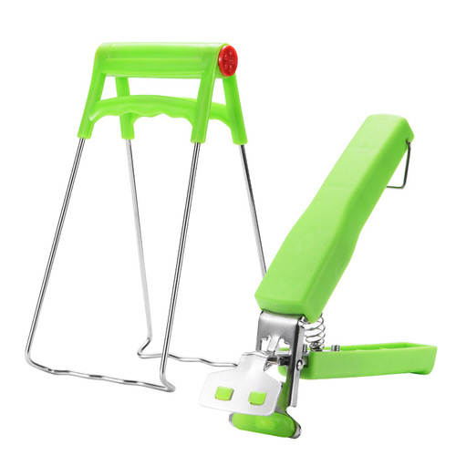 Wholesale stainless steel household green plate pickup and bowl clip pp pickup clip creative kitchen plate lifter dish clip