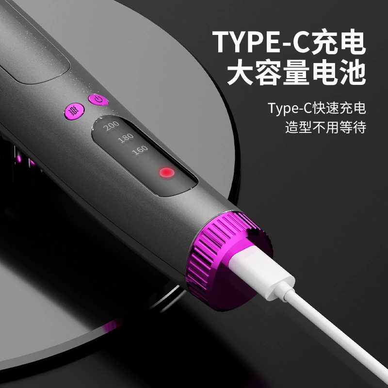 Расческа для выпрямления волос, щипцы для завивки отрицательных ионов, портативная вибрационная массажная электрическая расческа двойного назначения, пушистая ленивая расческа, которая не повреждает волосы.