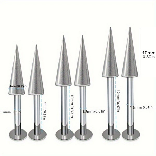 Набор 6 шт., 8–12 мм
