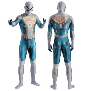 Avengers Spider Threats and Menaces Superhero One-Piece Bodysuit Cosplay Costume for Men