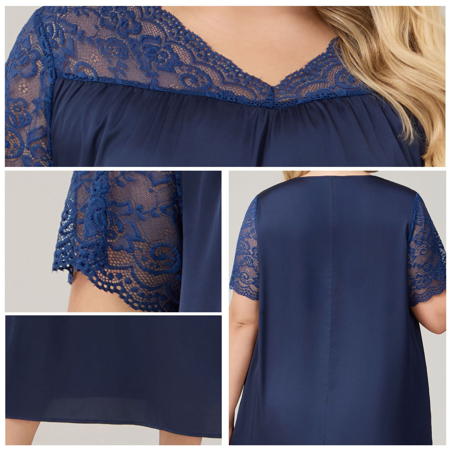 Yaoting nuevo satén transfronterizo pijama de tamaño grande para mujeres de verano pijama de manga corta larga ropa casera casual suelta para mujeres SQ7012