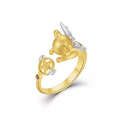 Cross-border best-selling magical girl ChibiSakura Ring, minimalist versatile cute temperament open adjustable finger ring
