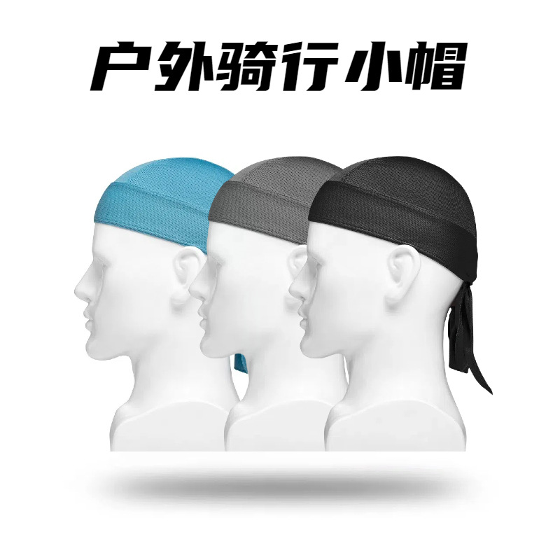 Outdoor Cycling Pirate Hat Breathable Quick-drying Sports Turban Moisture-wicking Sunscreen Hood Pirate Turban Hat