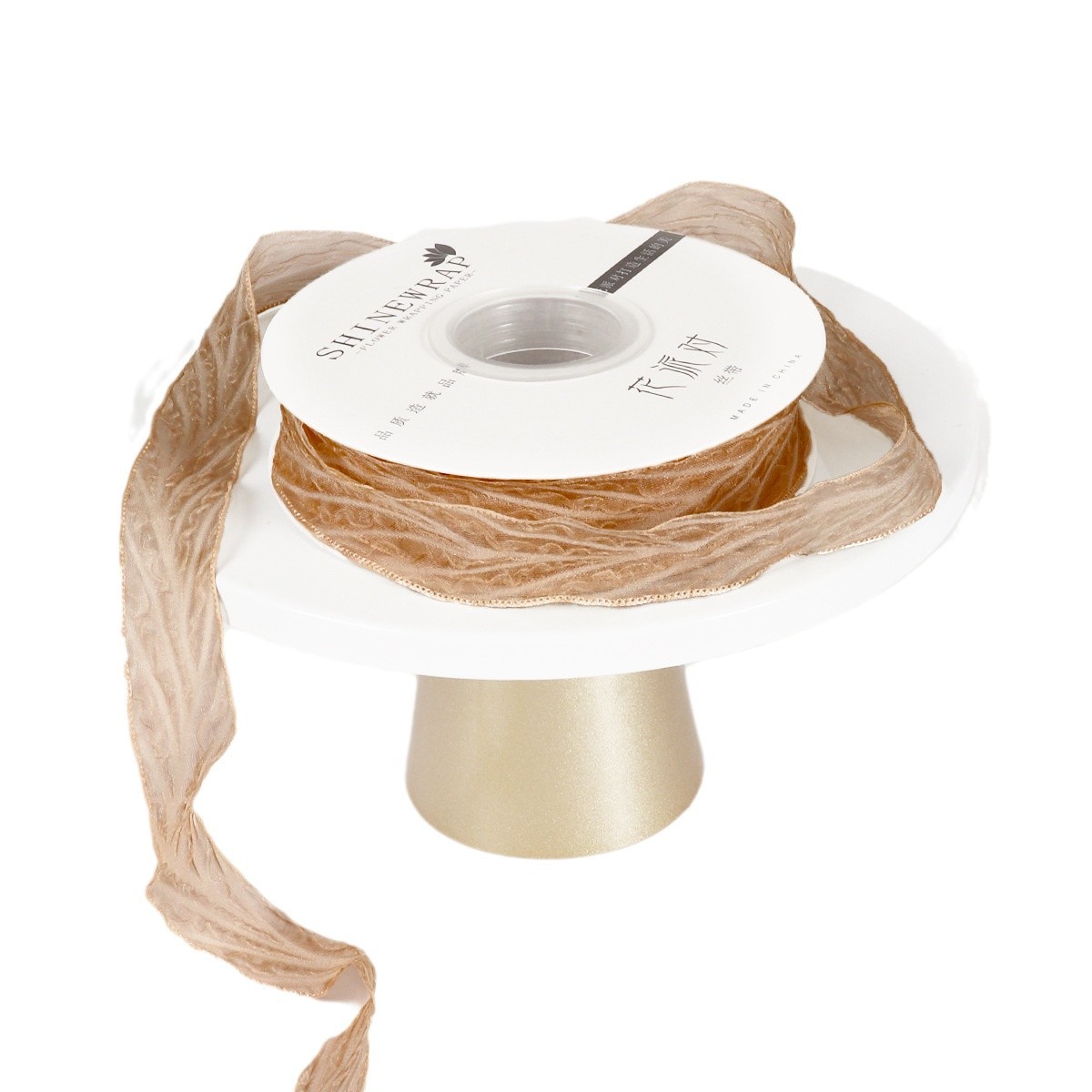 Cinta de embalaje de flores plisada ondulada para fiestas de flores, nueva cinta de embalaje de flores tejida, cinta de hilo para ramos de flores, cinta de regalo para paquetes de regalo con lazo.