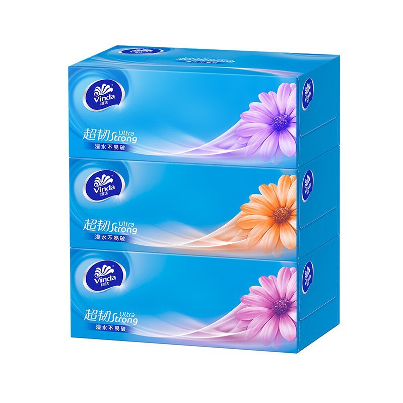 Vida boxed tissue 3-layer 130 tissue commercial household tissue napkin support wholesale a generation of hair