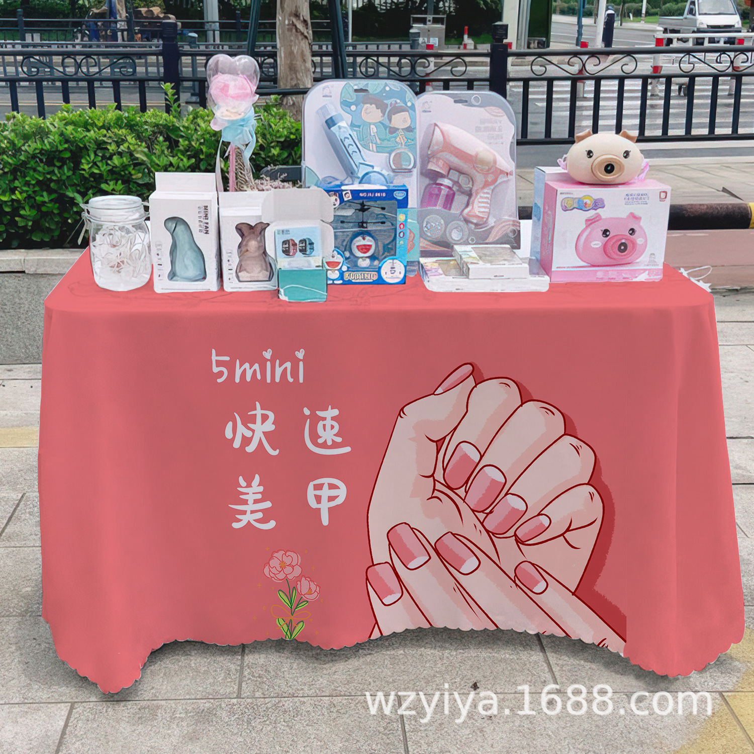 Maneras de manicuras letreros de mesa de comida del mercado nocturno puestos de mesa carritos publicitarios maneras de mesa publicitarias