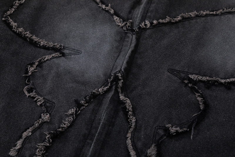 Herrenbekleidung Street Design Patch Schmetterling Mantel Modemarke lockere Freizeitjacke Top_voghion.com