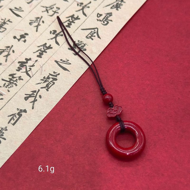 高含量朱砂紫金砂平安扣福袋招财猫莲花佛公手机链钥匙扣批发|undefined