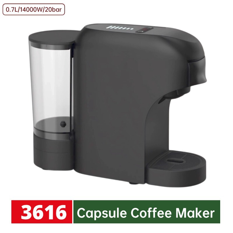 Foreign Trade Customized French Version Plastic Capsule Fully Automatic Coffee Machine Electric and Battery Dual Power Coffee Machine Wholesale