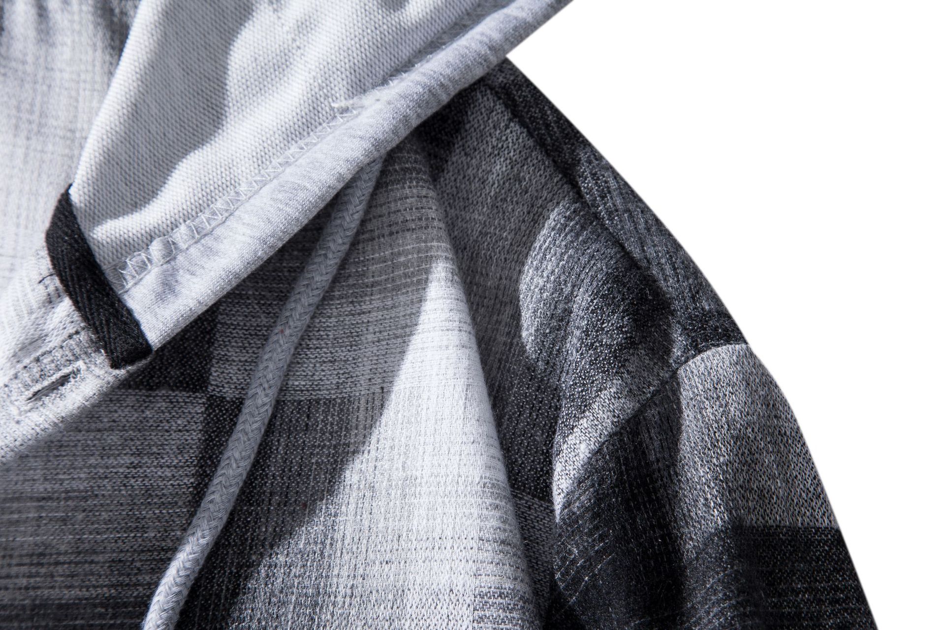 Herren Flanellhemd Mit Kapuze Kariertes Oversized Freizeithemd_voghion.com