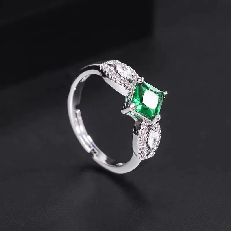 Fashion Geometric Copper Plating Zircon Open Ring 1 Piece display picture 4