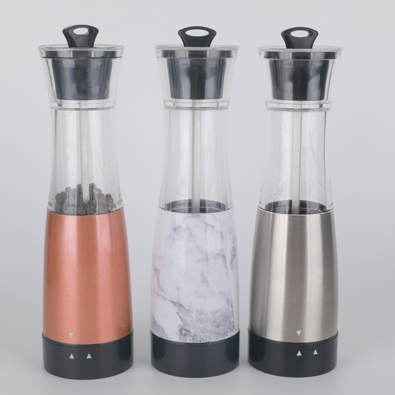 Amazon Electric Pepper Grinder Gravity Induction Black Pepper Grinder Stainless Steel Household Sea Salt Grinding