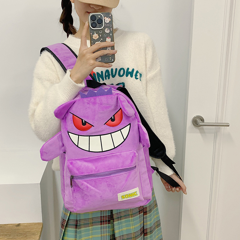 Muñecas de dibujos animados extrañas y extrañas bolsas lindas chicas 2024 nueva animación viaje bolsas de peluche mochila
