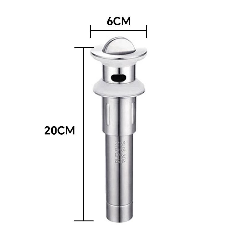 Accesorios de desagüe de lavabo de acero inoxidable, lavabo, lavabo, juego de caída de lavabo, rebote, reversión, desodorante