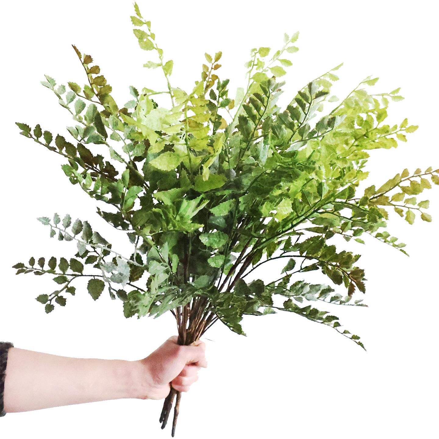 仿真花假花小把束绿植盆栽装饰植物隔断花箱造景插花配材薄荷叶