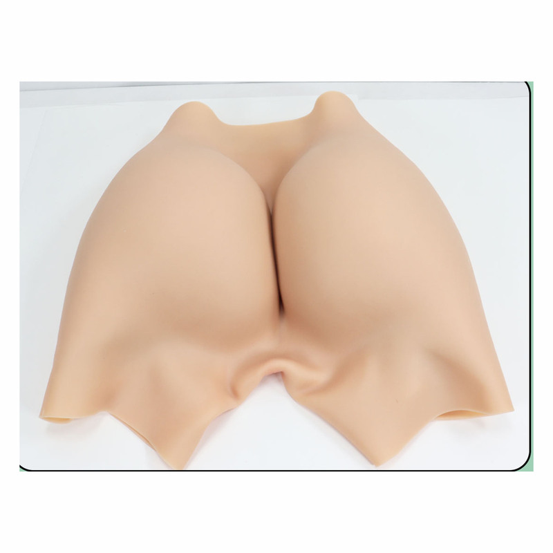 Open-end pants 4 points fake yin pants fake buttocks full hip hip artifact silicone seamless integrated pants hip panties