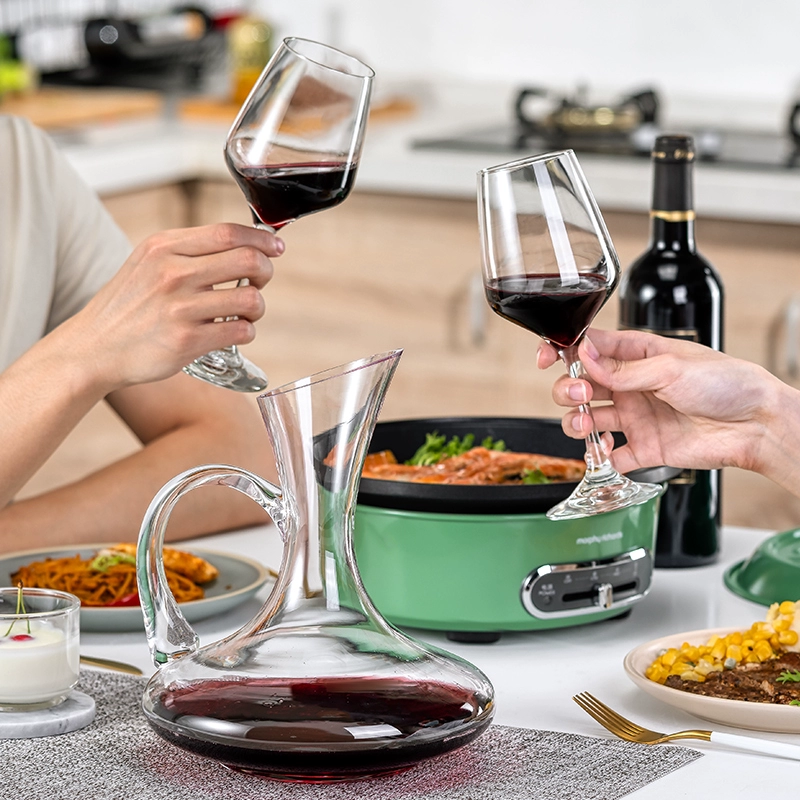 Набор бокалов для красного вина Домашний трезвитель стойкий к падению закаленного стакана Бордо Винный бокал высокого класса Набор