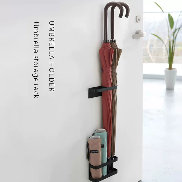 Iron home umbrella storage rack home hotel guest room umbrella storage rack behind the door entrance storage rack wall rack