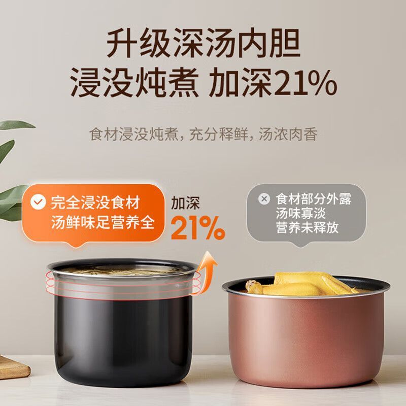 九阳电压力锅家用多功能压力煲5升智能高压锅电饭煲电饭锅全自动