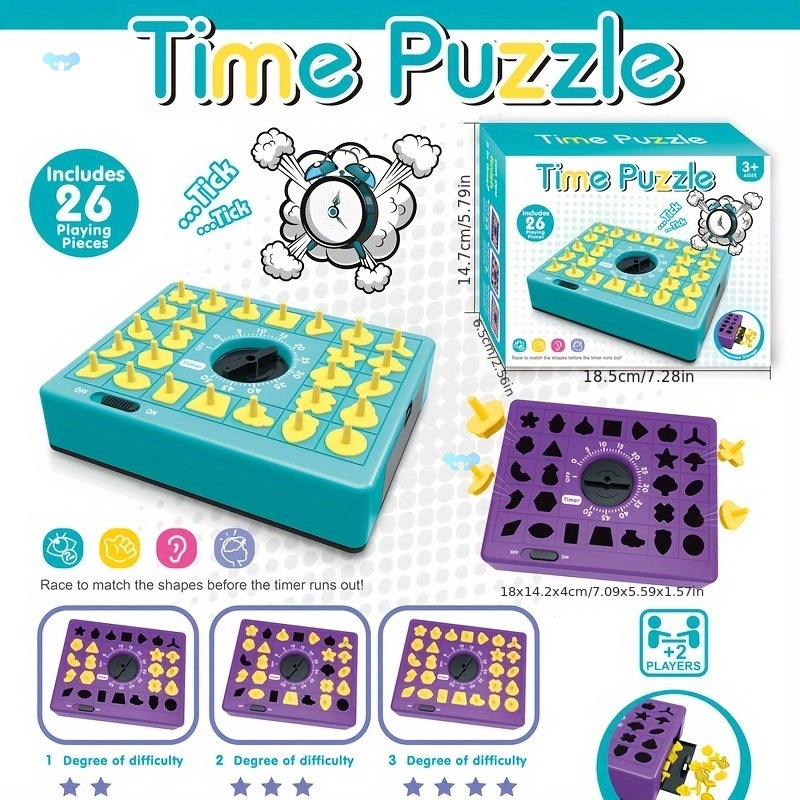 Timing Puzzle Toy Pop up Board Game with Matching Cross-Border