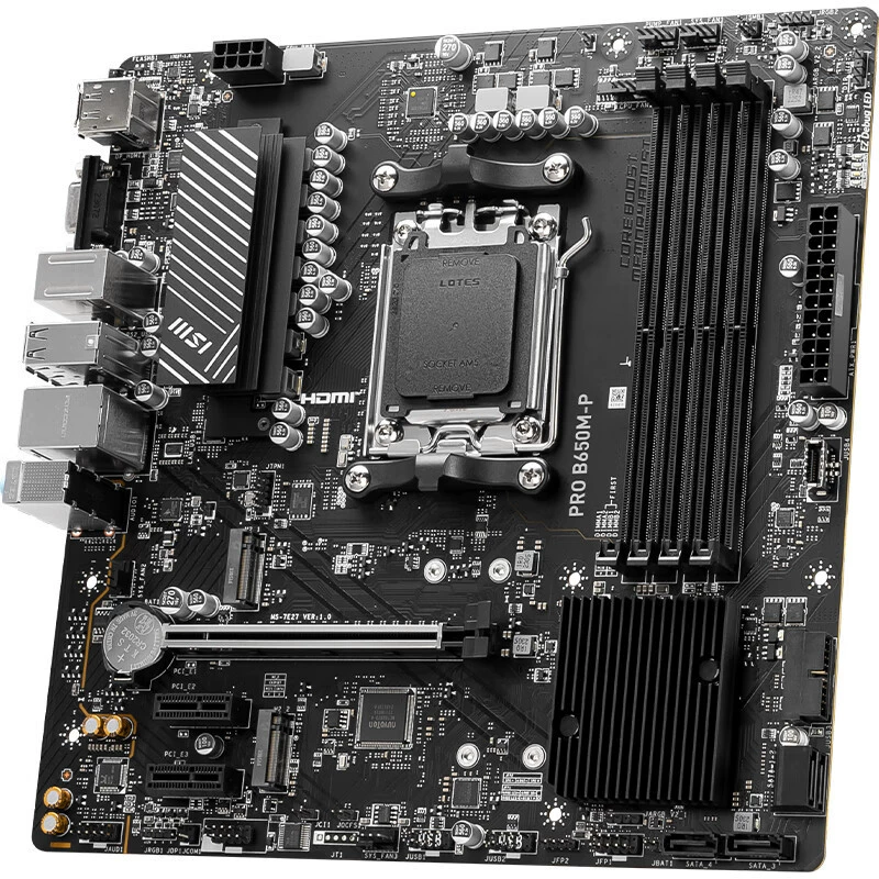 Applicable AMD MSI Pro B650M-P Computer Motherboard AM5 Support 7000 Series