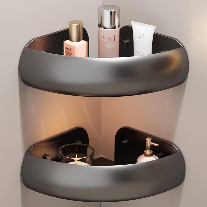 High-Looking Bathroom Storage Rack, No-Drill Installation, Wall-Mounted Shelf for Bathroom Sink, Toilet, and Washbasin